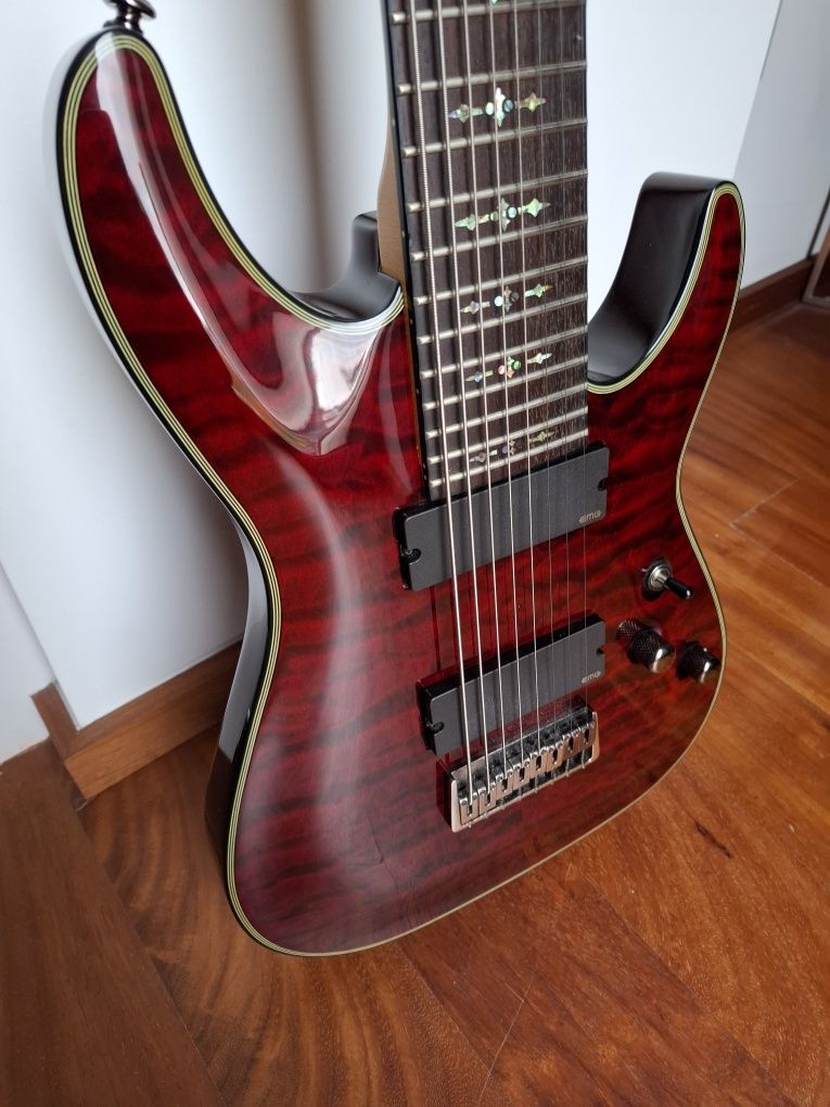 Guitarra elétrica Schecter Diamond Series Damien Elite 8 cordas