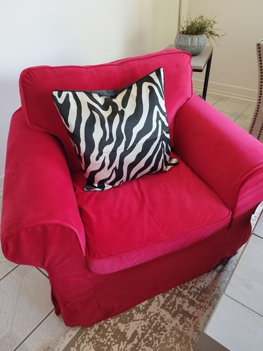 Pokrycie na fotel ektorp Ikea welur Velvet