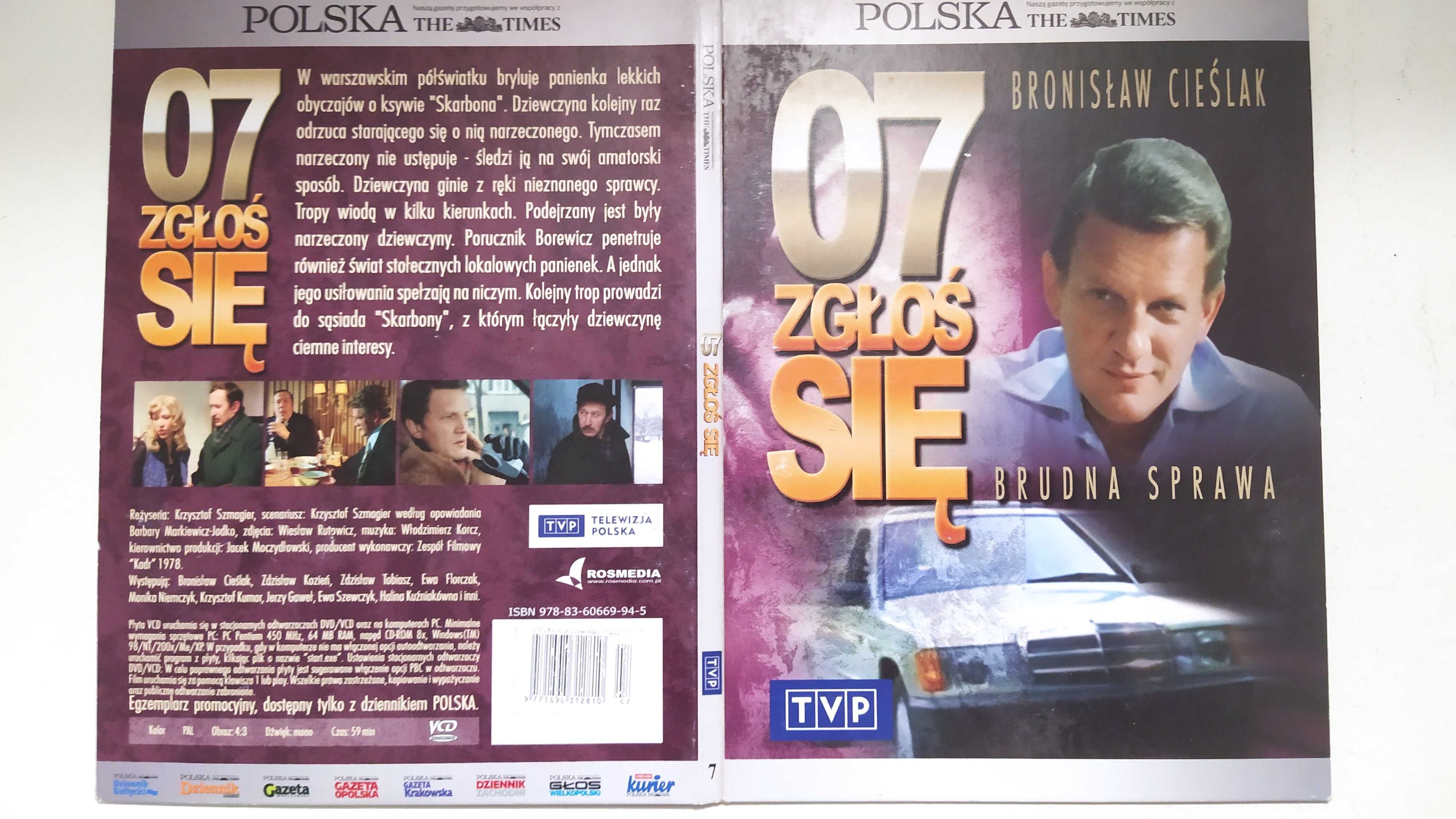 07 Zgłoś się 7 Brudna sprawa Cieślak Polska Times VCD