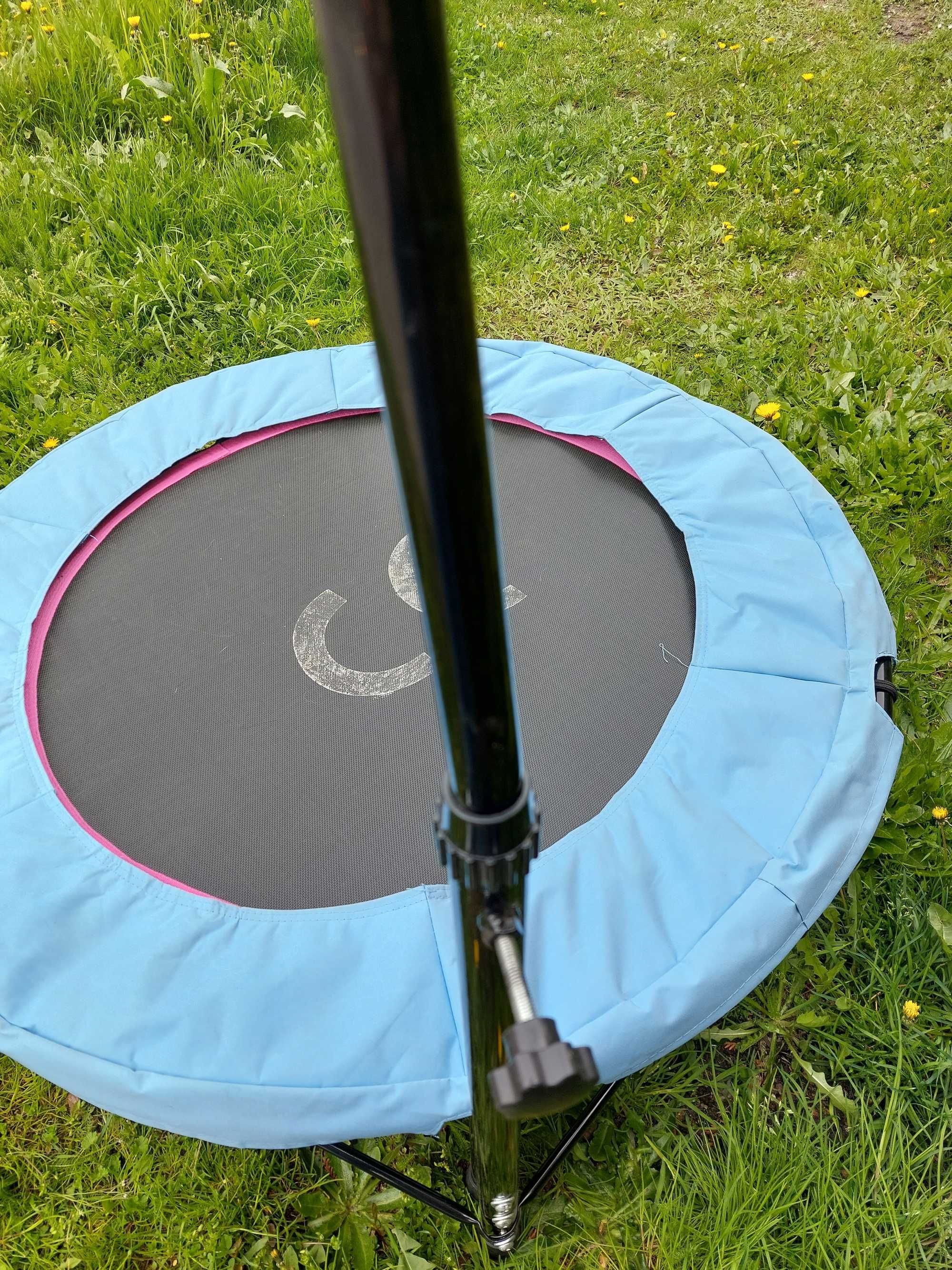 Trampolina 110cm fitnes, dla dzieci, z uchwytem