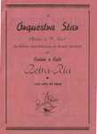Prospeto da Orquestra Star do Casino Café Bera Rio - 1950 - Aveiro