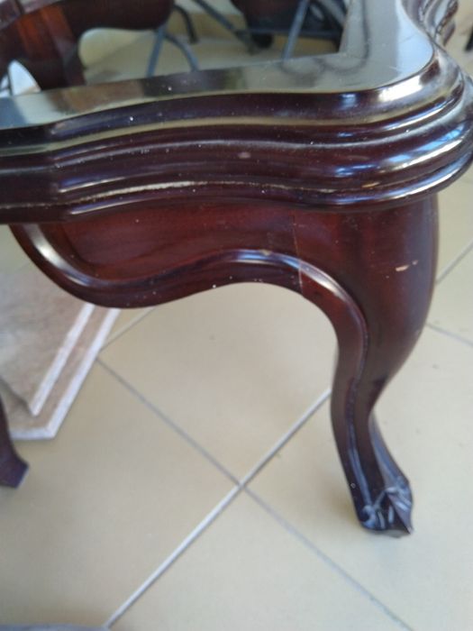 Mesa de apoio madeira maciça