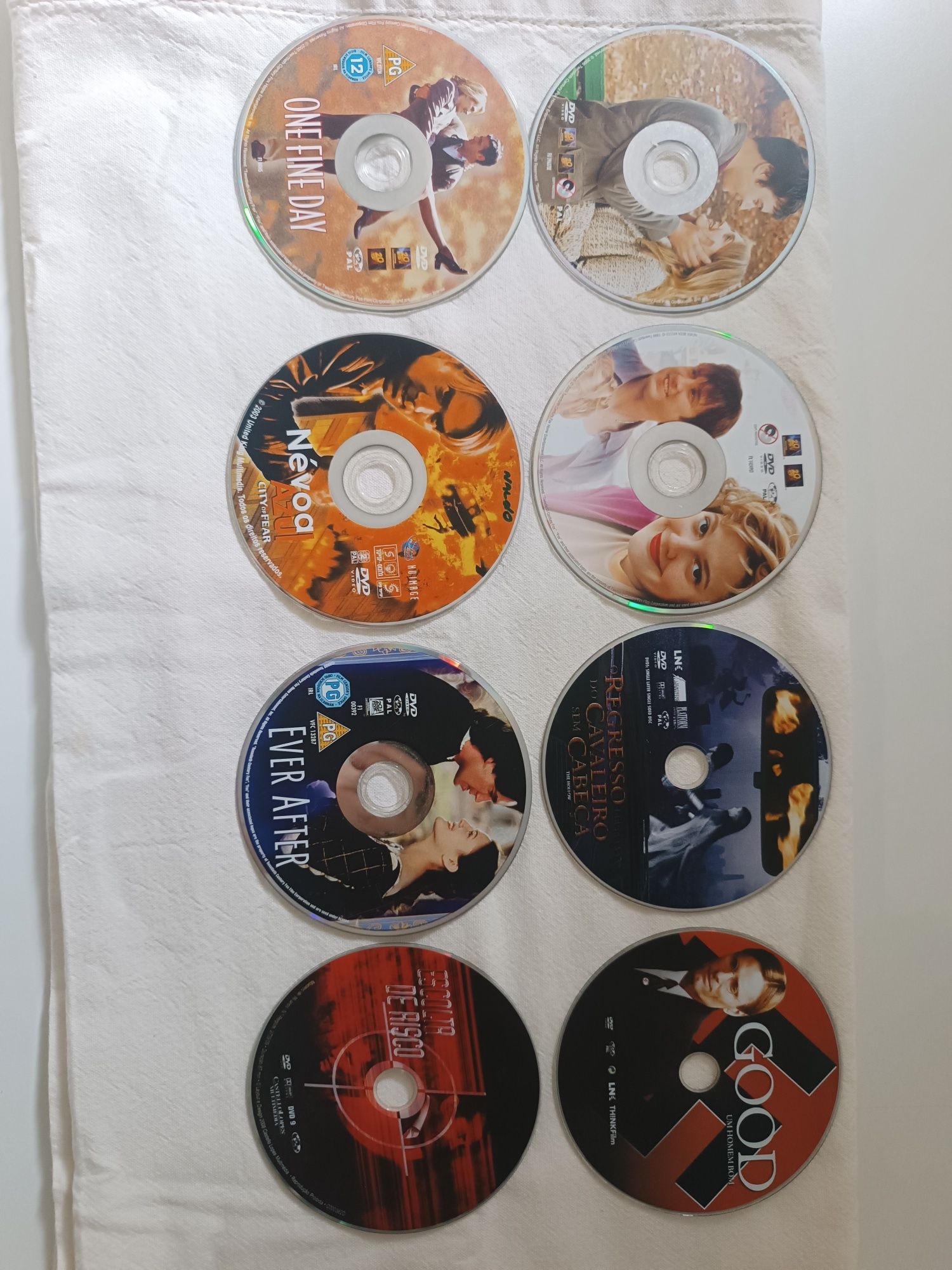 DVDs sem caixa a funcionar