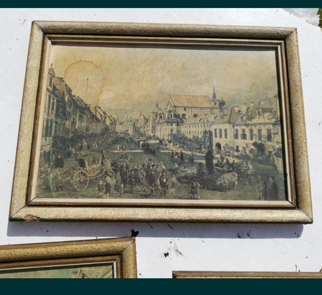 Obraz reprodukcja Bernardo Belotto zw Canaletto w  ramie 3 sztuki