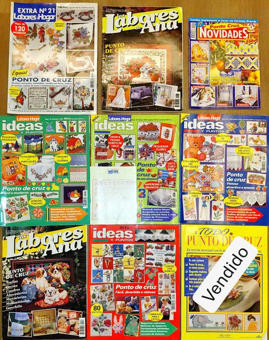 Revistas de Ponto de Cruz diversas
