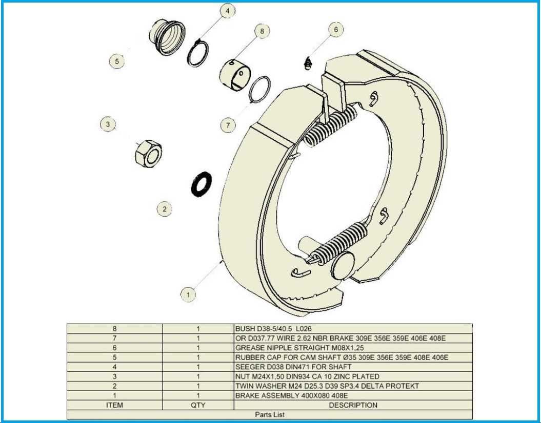 Zestaw szczęk hamulcowych ADR 9RE0048