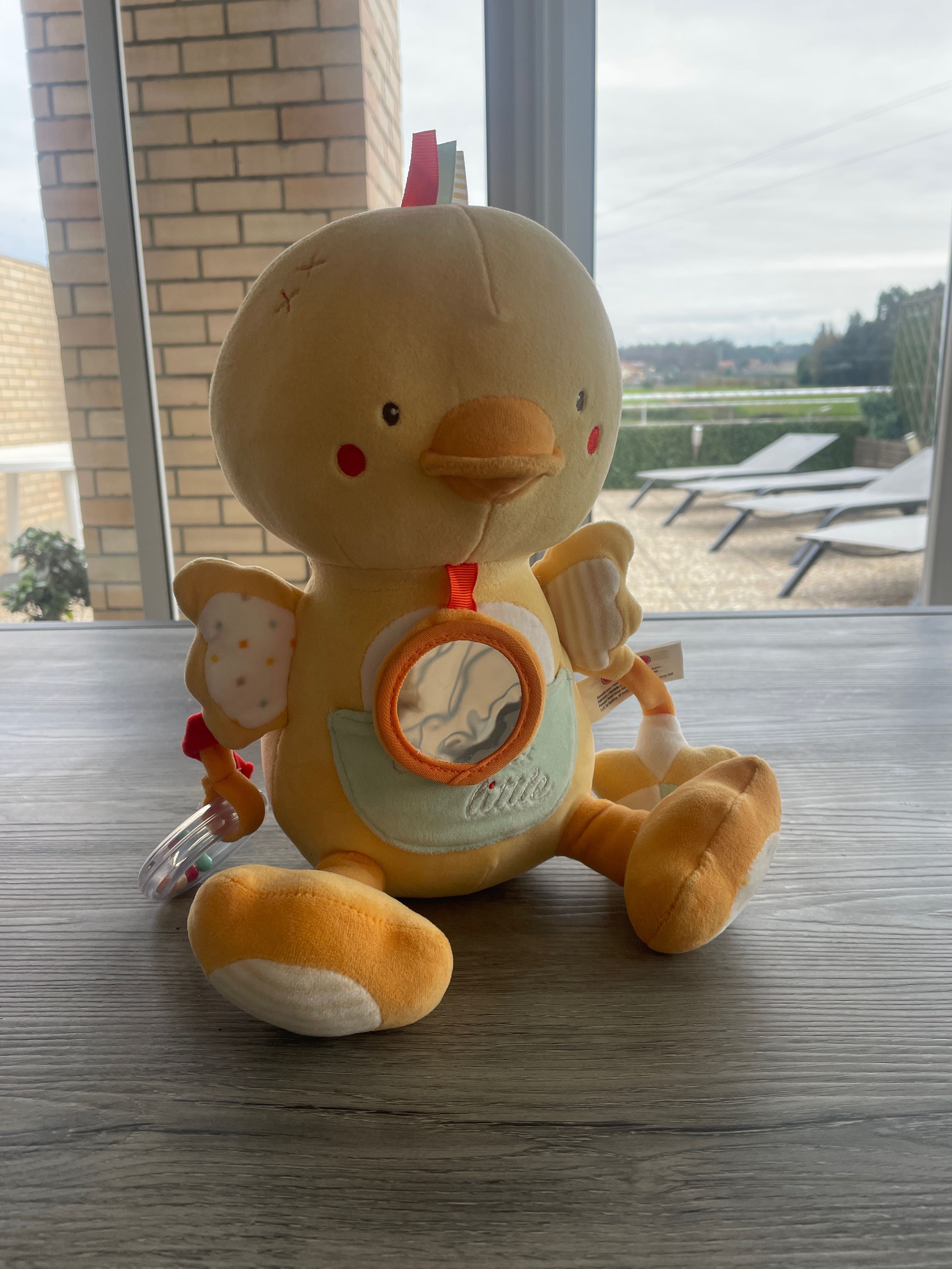Baby Smile - Peluche pato multi-atividades