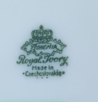 Stara przedwojenna porcelana Patera Bohemia,Royal Ivory.Czechoslovacja