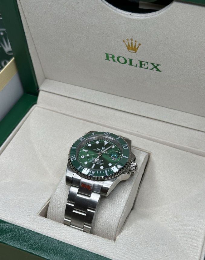 Годинник ролекс rolex submariner date green