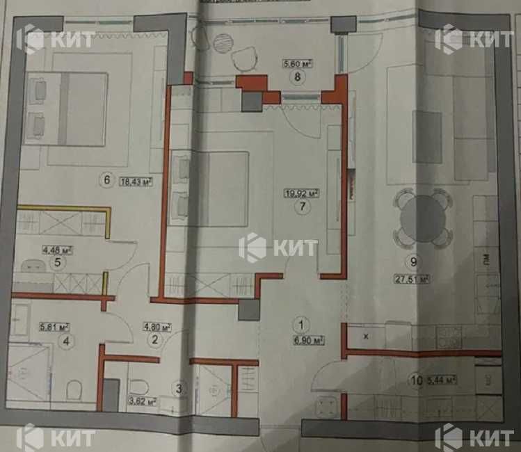 3к.103м2 ЖК Люксембург Зданий дім Центр (Научная парк Горького) 120556
