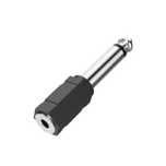 Adapter Jack 3,5 Mono Gn. - Jack 6,3 Mono Wt.