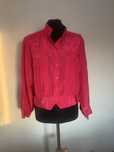 Blusa com mangas fucsia