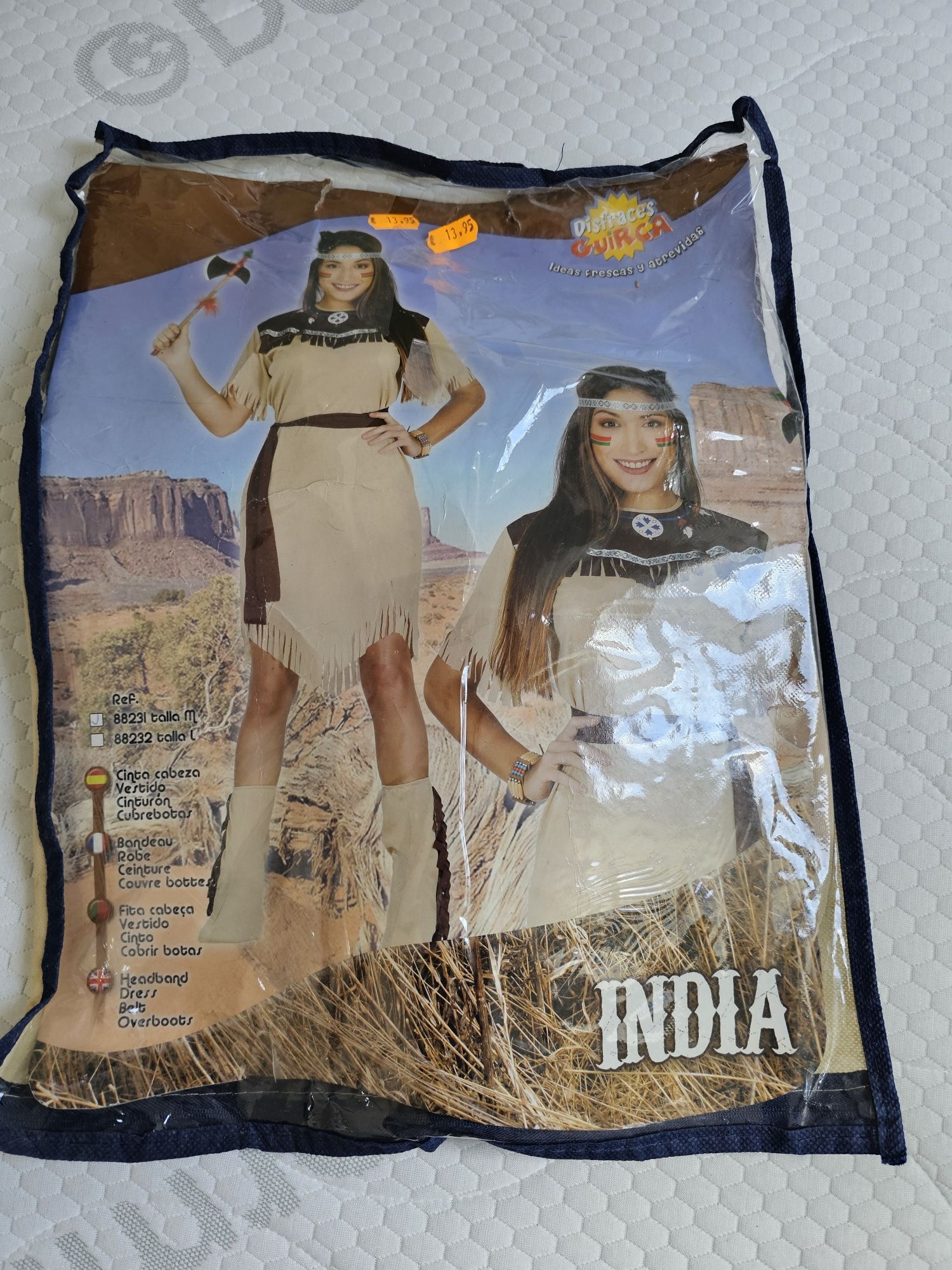 Fato de carnaval India - tamanho M