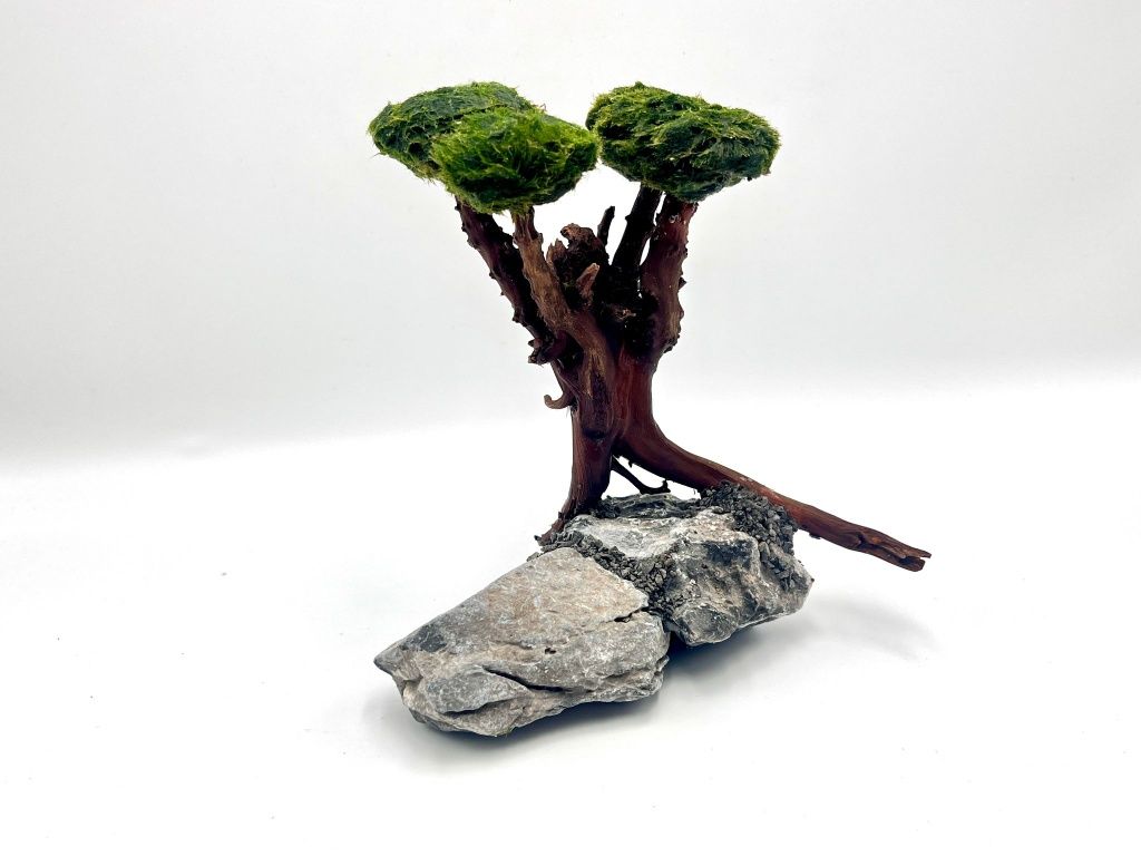 Piękna Ozdoba Aranżacja do Akwarium Drzewko Bonsai