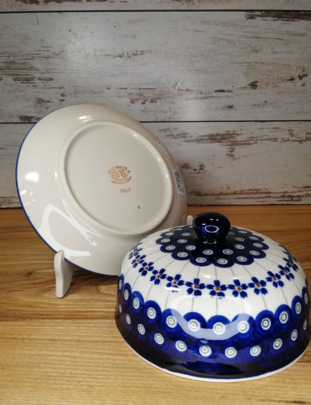 *Pojemnik ceramiczny z pokrywą Bolesławiec Z.C.B ceramika Bolesławiec