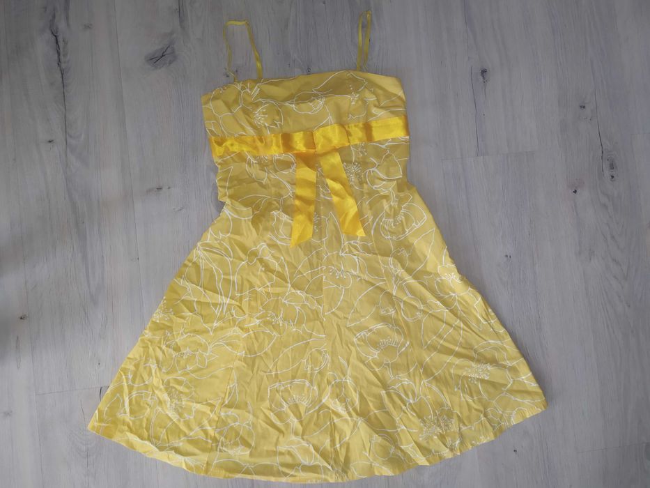 Cytrynowa sukienka na lato L