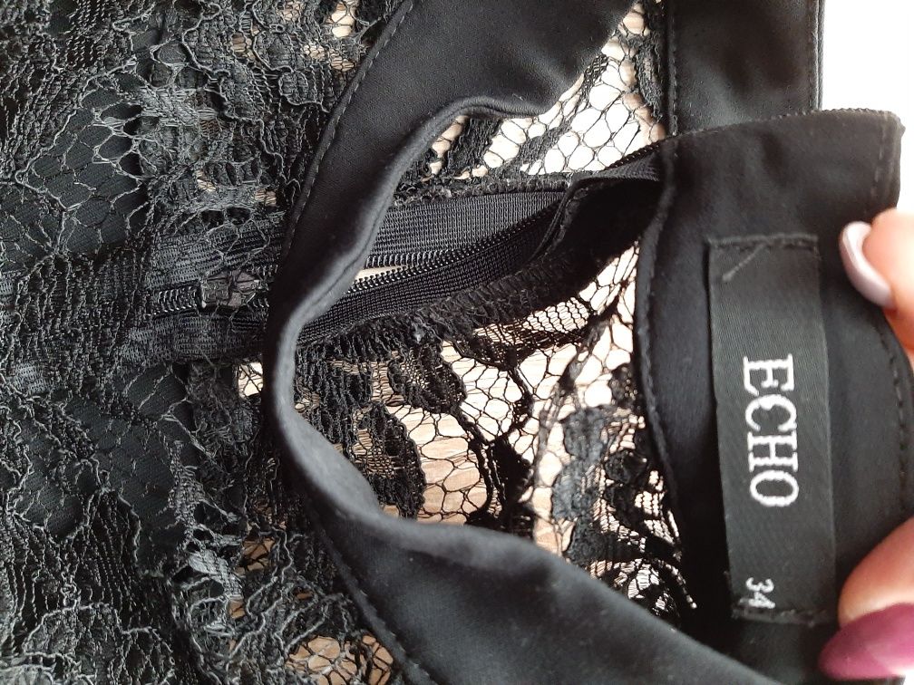 Czarna sukienka Echo r. 34