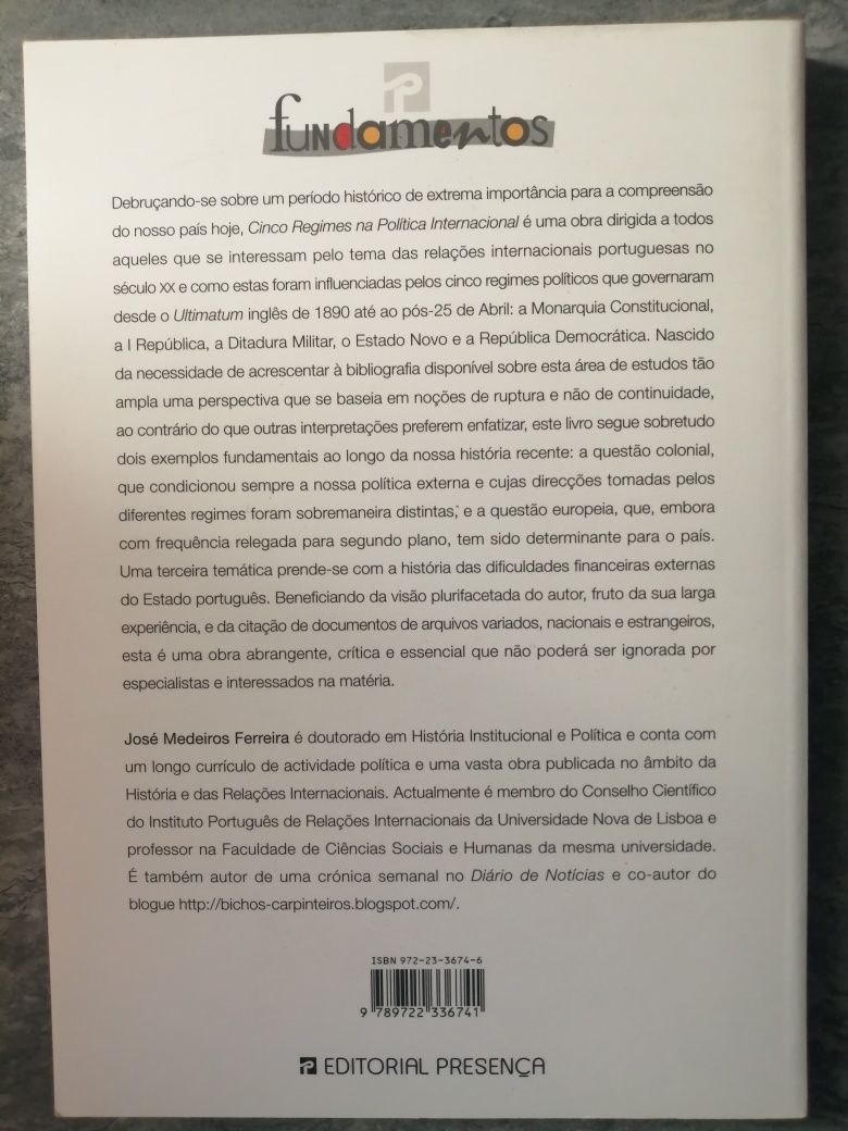 Cinco Regimes na Política Internacional
