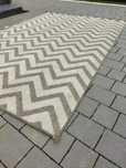 Dywan 223 x 157 szare wzory