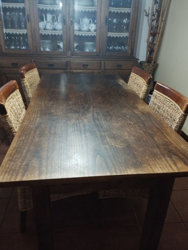 Mesa jantar rustica