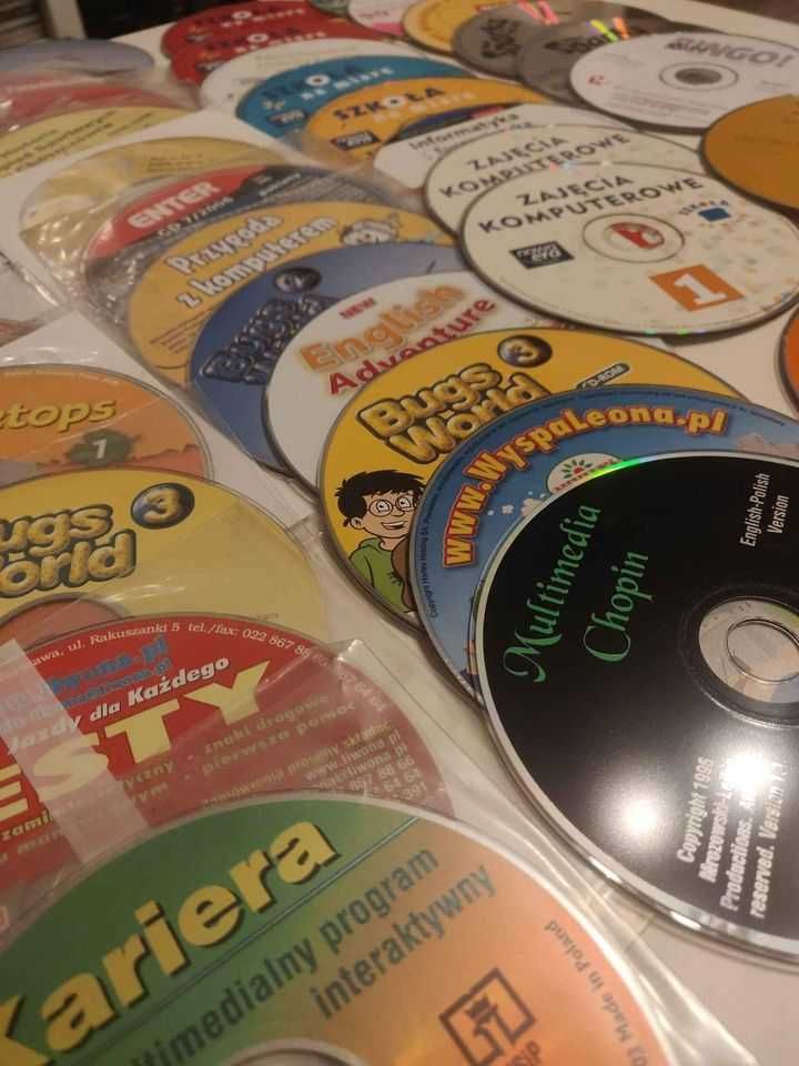 Płyty CD dvd video CD kursy porady multimedia gry zwiastuny 100 sztuk!