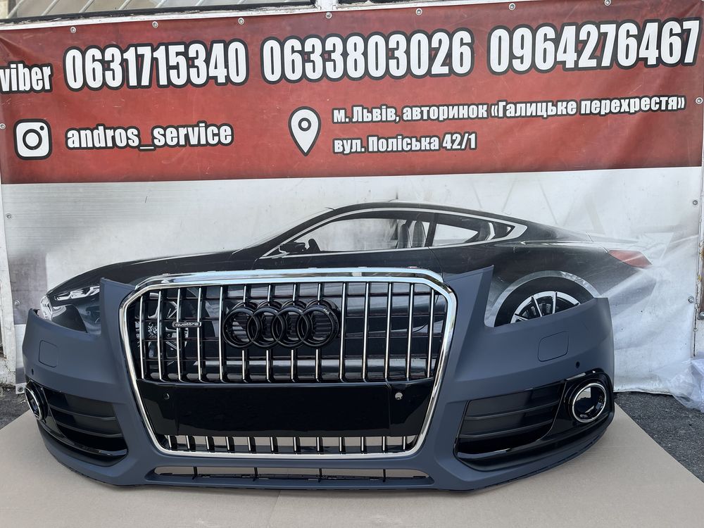 Бампер audi q5 2012-2016 бампер ауді ку5 рест бампер взборі audi q5