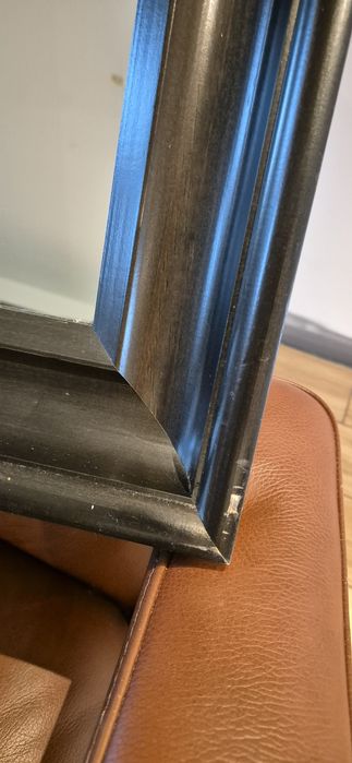Lustro wiszące IKEA HEMNES drewniana rama ciemny brąz