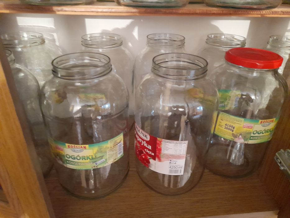 Słoik Słoiki zestaw 7szt sloikow pojemność 4,25l z nakrętkami