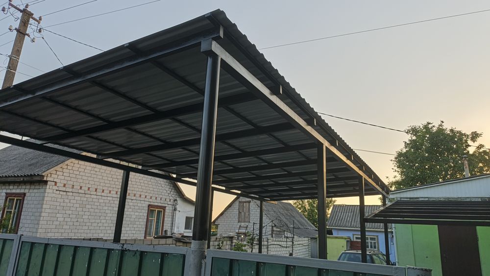 Навесы,заборы,ворота,козырьки