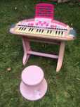 Pianinko keyboard organky z krzesełkiem