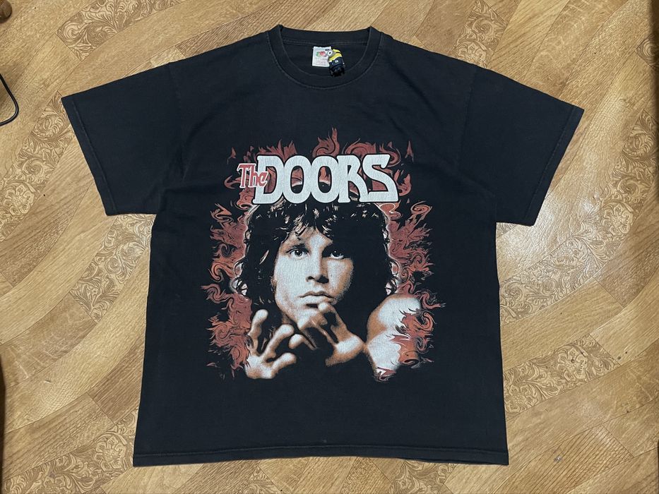 ТОРГ! Чорна вінтажна футболка мерч The Doors, Jim Morrison 90’ / XL-L