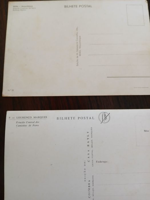 Postais Moçambique Estaçao Caminhos de Ferro de Lourenço Marques e da