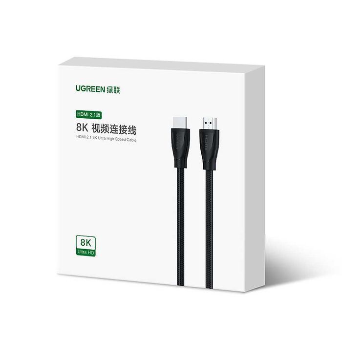 Кабель HDMI 2.1 шнур шдма 8K60Hz 4K120Hz 3D 48Gbps HDR Ugreen 2/5м