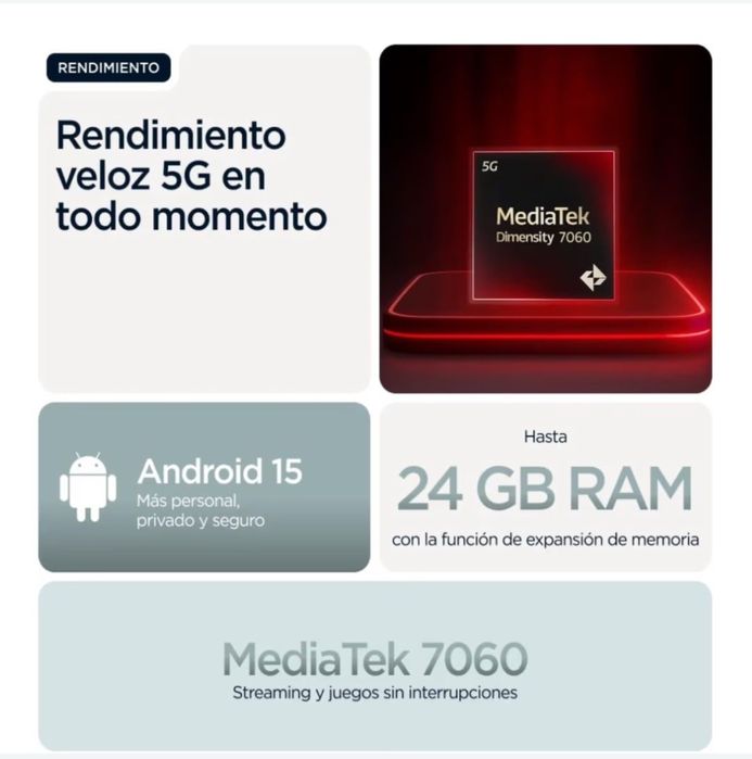 Smartphone MOTOROLA G56 5G NOVO (6.7'' - 8 GB - 512 GB - Cinzento)