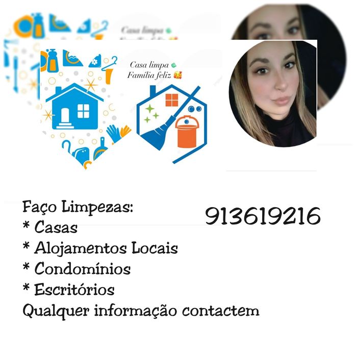 Faço limpezas de casas, escritórios, condomínios