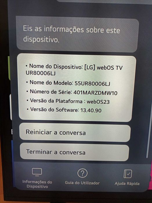 TV SMART 55 Polegadas Ultra HD