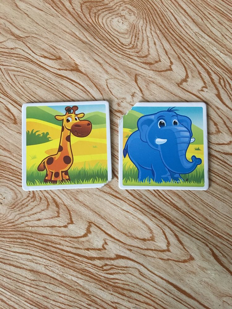 Найди пару Мемо Животные 36 карт