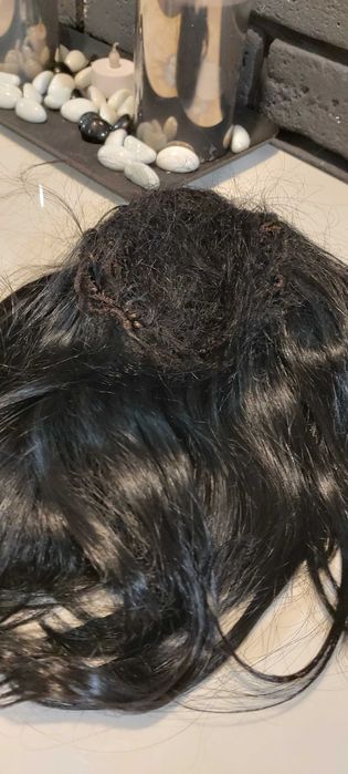 Шиньон из моих волос,черный