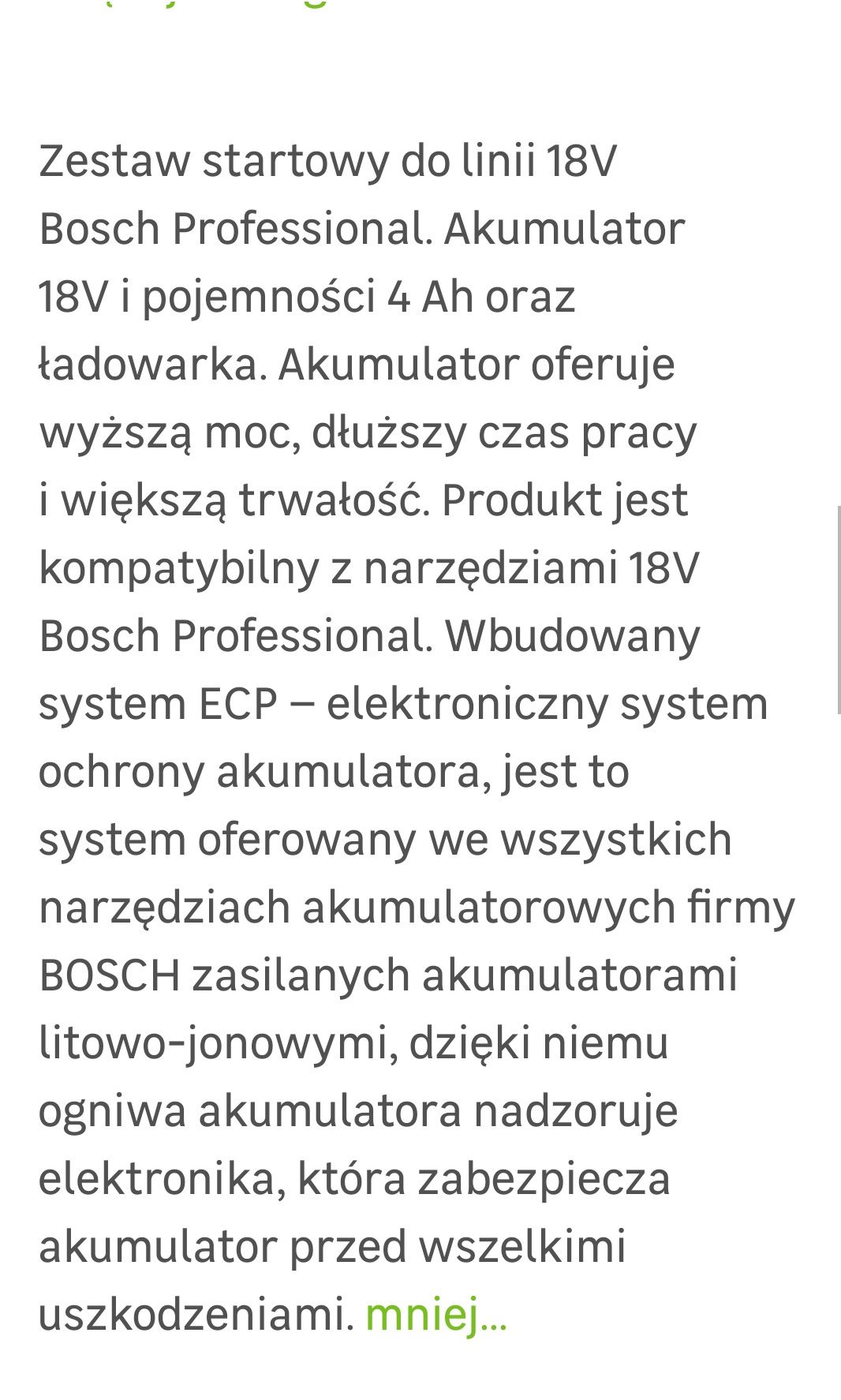 Bosch akumulator 4ah+ładowarka