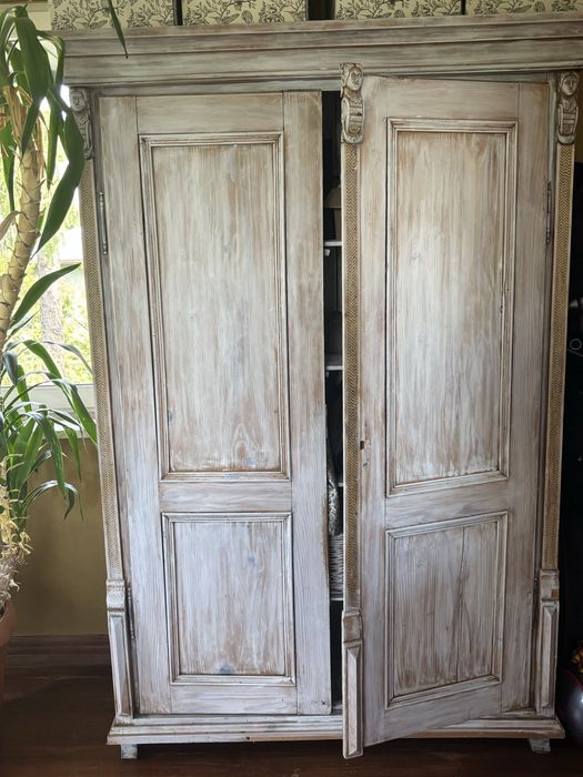 Antyki zestaw. Art deco/secesja. Biurko, szafa, witryna