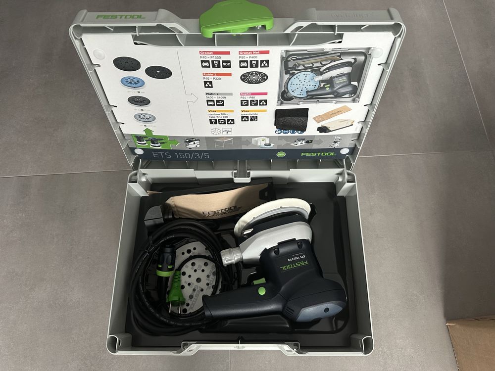 Szlifierka FESTOOL 150/3 EQ PLUS - nowa / caly zestaw