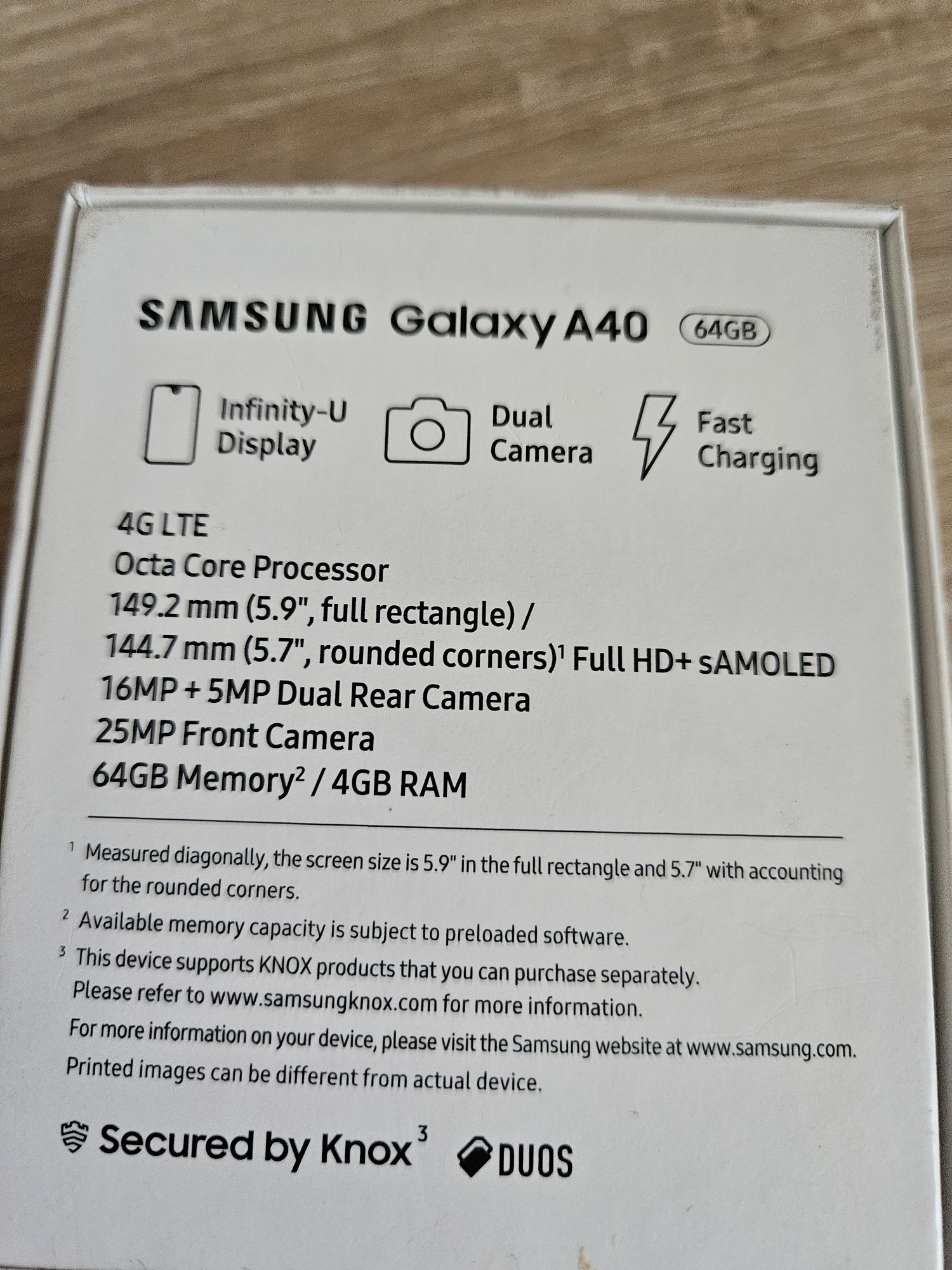 Samsung galaxy A40
