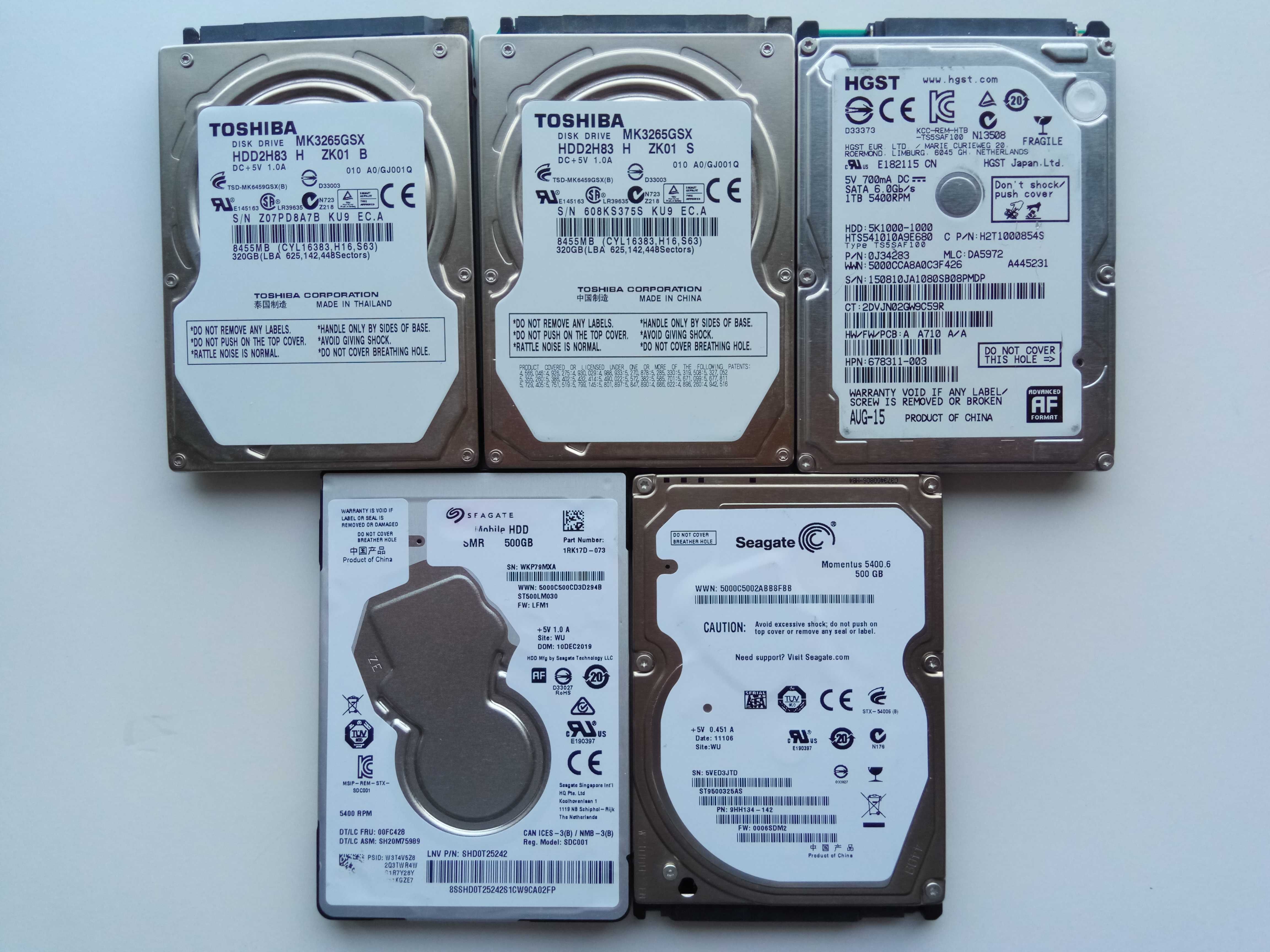 2.5" Toshiba 320Gb Гб SATA BAD! Жесткий диск винчестер HDD для ноута