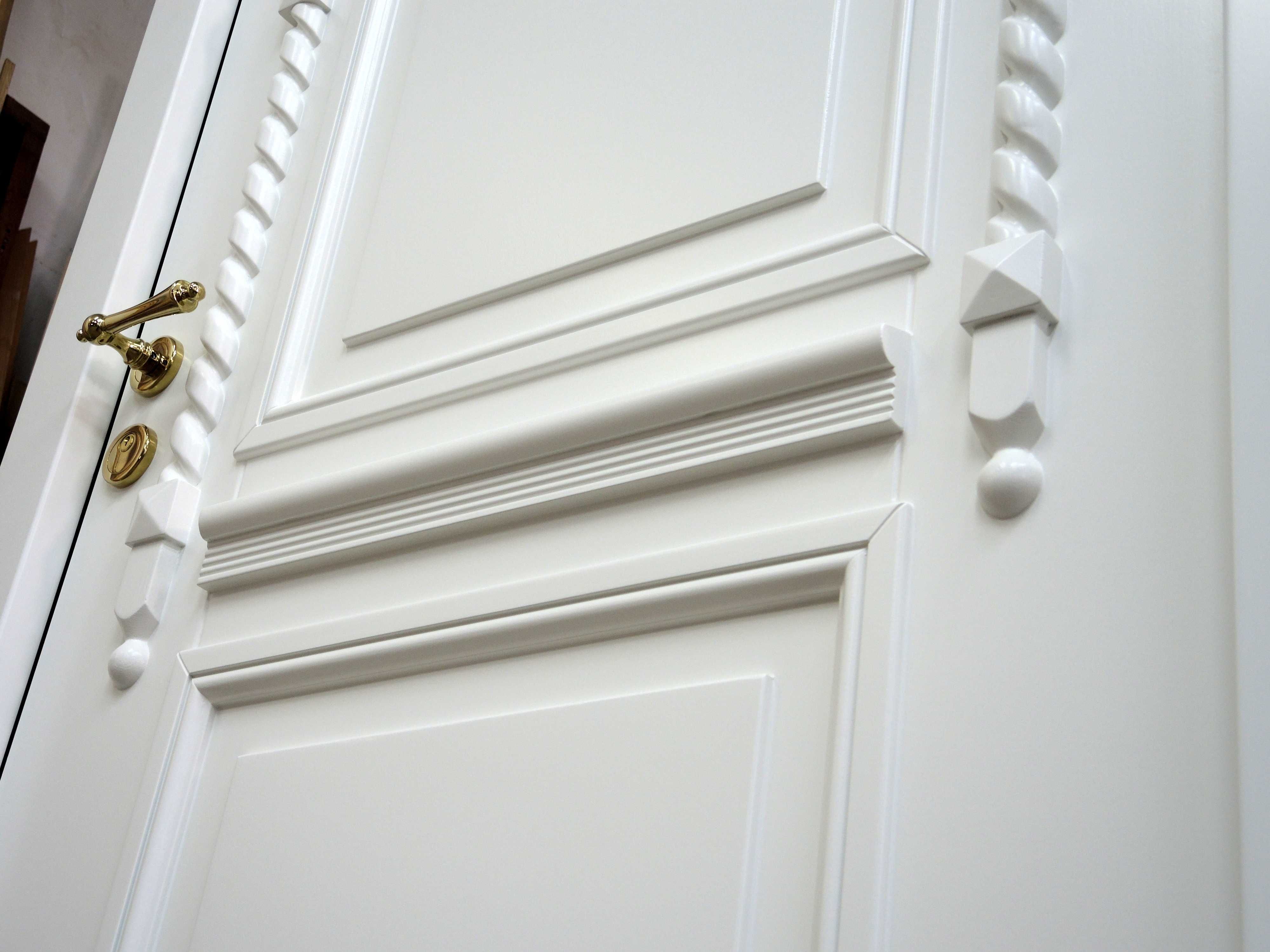 Drzwi Zewnętrzne białe klasyczne retro stylowe vintage warkocze GOTOWE