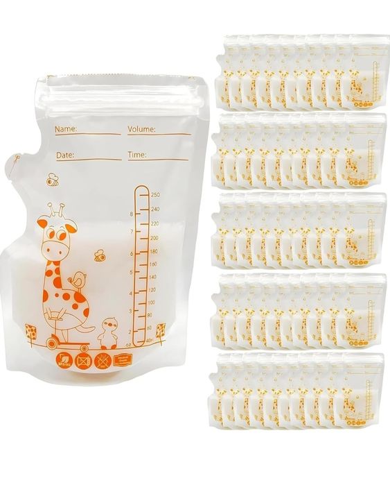 50 szt. Woreczek do przechowywania mleka matki, 250 ml