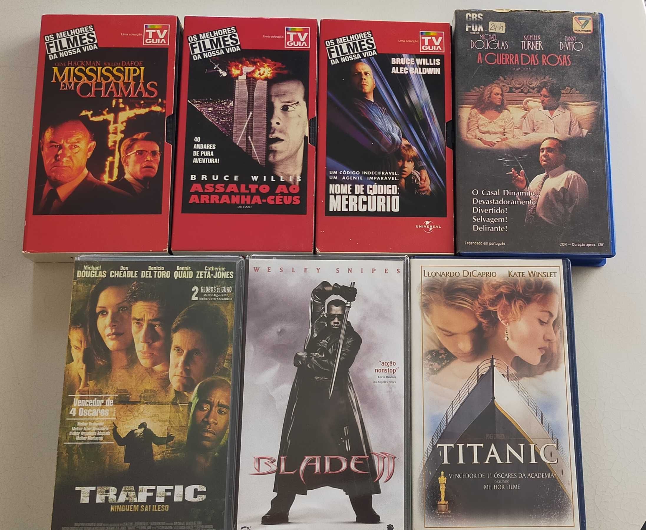 7 Cassetes Filmes em ótimas condições
