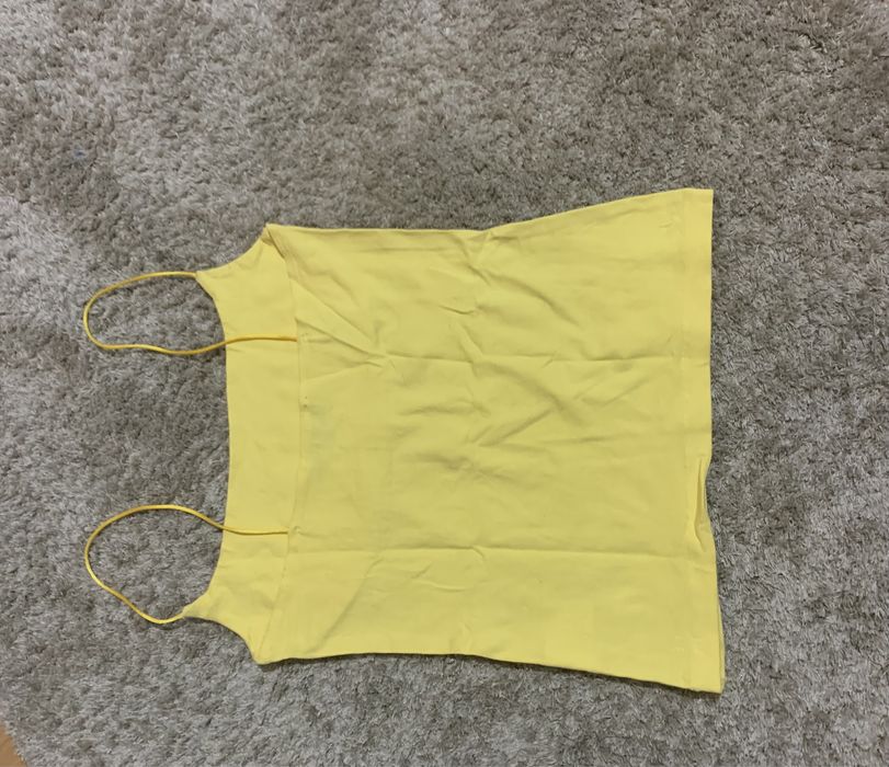 Top básico alças - amarelo