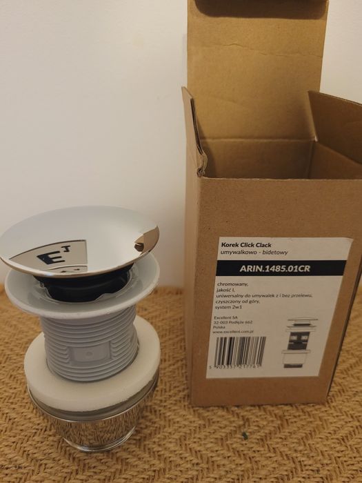 Korek Click Clack umywakowo bidetowy ARIN.148.01CR