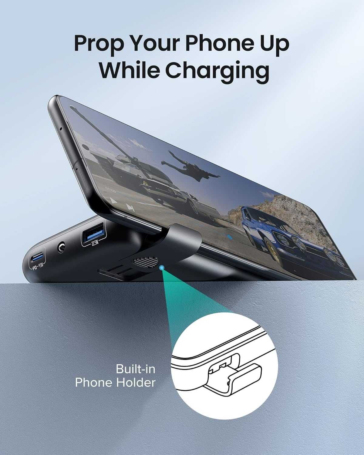Iniu BI-B62 Powerbank USB USB-C 15000mAh 45W LCD QC 22,5 W latarka