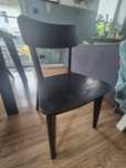 4 krzesła czarne ikea Lisabo